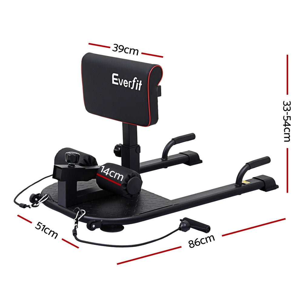 Everfit Deep Sissy Squat Weight Bench Adjustable Leg Extension Strength Training-Sports &amp; Fitness &gt; Exercise, Gym &amp; Fitness &gt; Gym Equipment &amp; Accessories-PEROZ Accessories