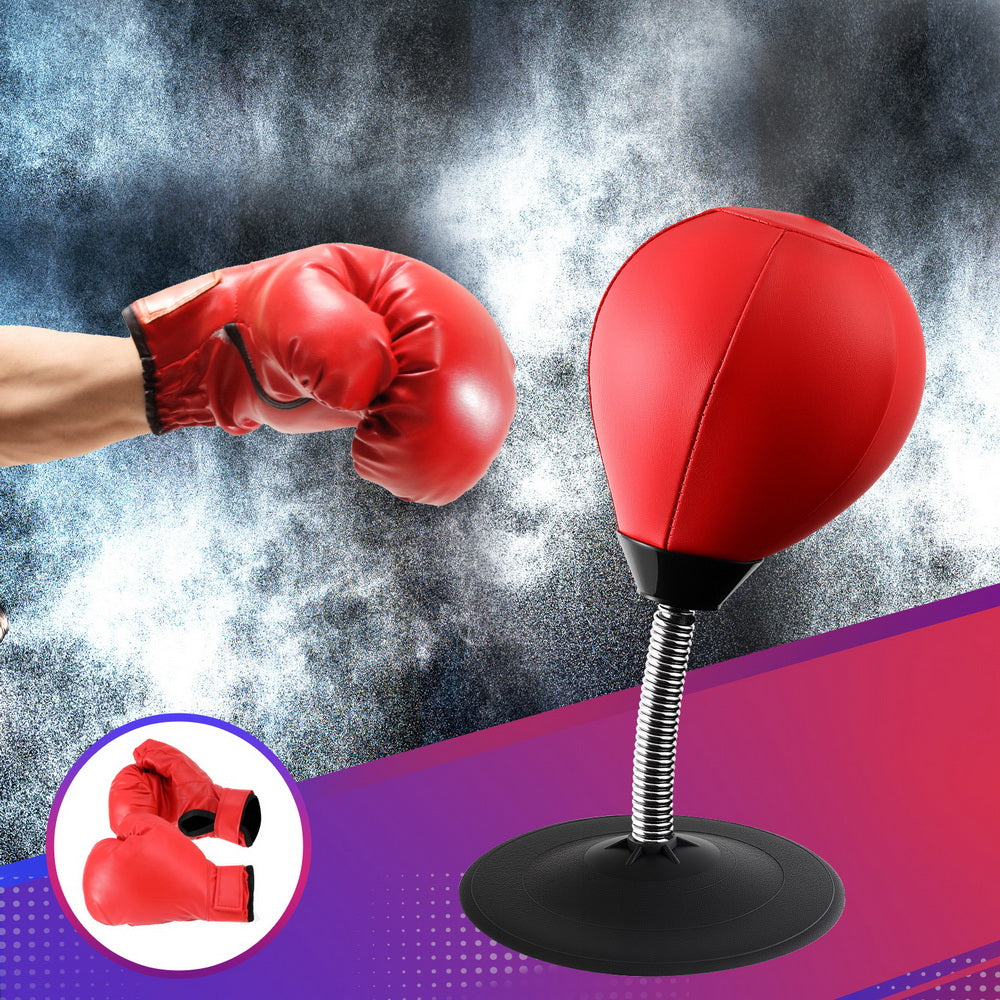 Everfit Desktop Punching Boxing Bag Stand Set with Pump Swivel Speed Balls-Sports &amp; Fitness > Exercise, Gym &amp; Fitness > Boxing &amp; Martial Arts-PEROZ Accessories