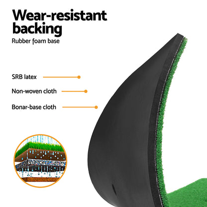 Everfit Golf Hitting Mat Portable Driving Range Practice Training Aid 2 in 1-Sports &amp; Fitness > Golf > Golf Training Aids-PEROZ Accessories