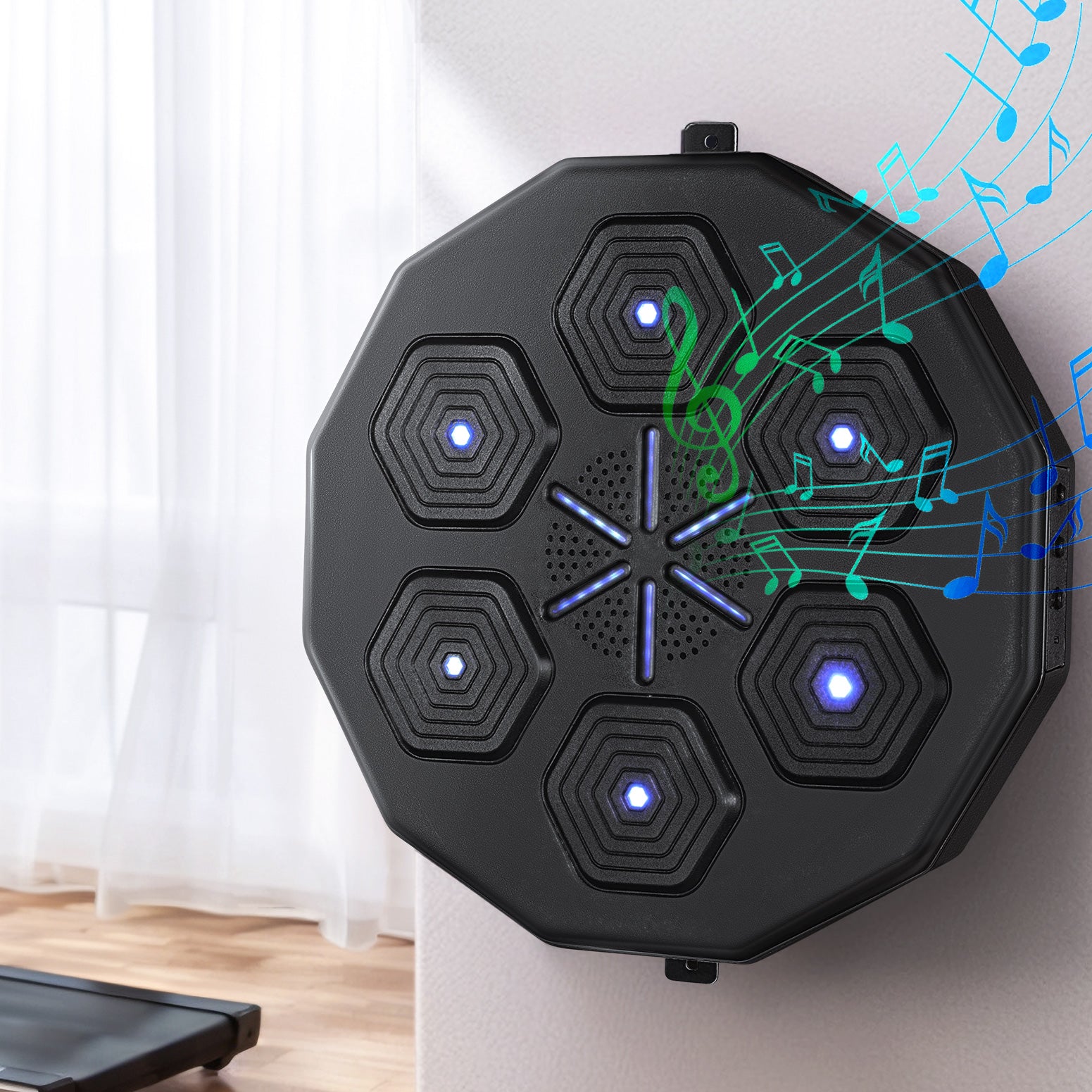 Everfit Music Boxing Machine Bluetooth Target Punching USB Chargeable Home Gym-Sports &amp; Fitness > Exercise, Gym &amp; Fitness > Boxing &amp; Martial Arts-PEROZ Accessories