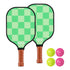 Everfit Pickleball Paddle Set Fiberglass with Balls Bag Tournament Kit 2PCS Pickle Balls Rackets-Baby & Kids > Baby & Kid&