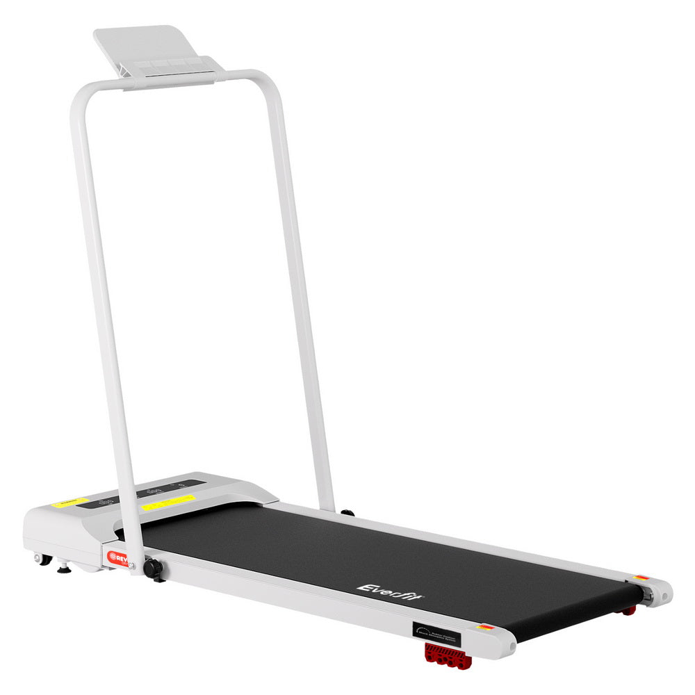 Everfit Treadmill Electric Walking Pad Incline Under Desk 380mm White-Sports &amp; Fitness > Exercise, Gym &amp; Fitness > Treadmills-PEROZ Accessories
