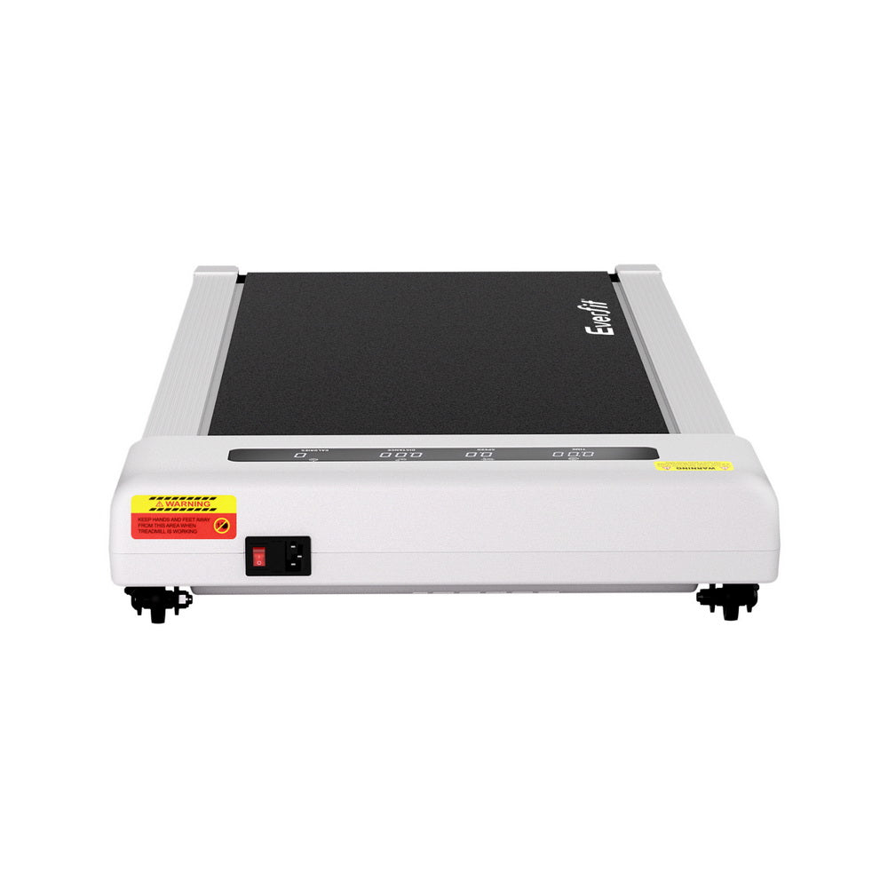 Everfit Treadmill Electric Walking Pad Incline Under Desk Home Gym 380mm White-Sports &amp; Fitness > Exercise, Gym &amp; Fitness > Treadmills-PEROZ Accessories