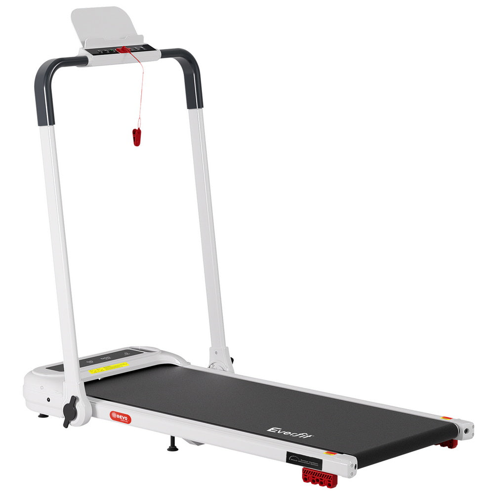 Everfit Treadmill Electric Walking Pad with Incline Foldable for Home Gym White-Sports &amp; Fitness > Exercise, Gym &amp; Fitness > Treadmills-PEROZ Accessories