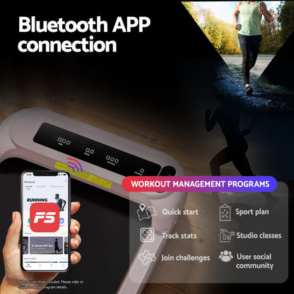 Everfit Treadmill Electric Walking Pad with Incline Under Desk Home Gym Pink-Sports &amp; Fitness > Exercise, Gym &amp; Fitness > Treadmills-PEROZ Accessories