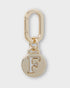 Letter F Charm With Oval Hinge Ring Clip-Accessories-PEROZ Accessories