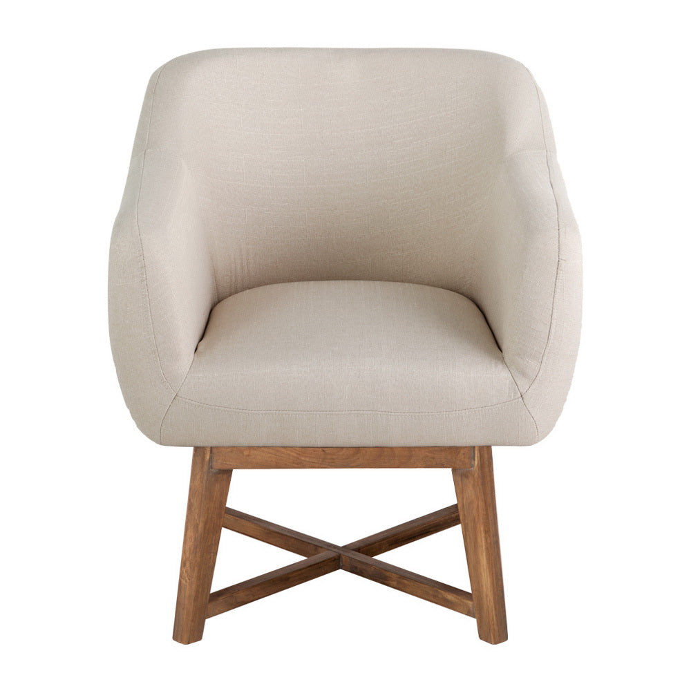 Artiss Armchair Tub Chair Beige Aston-Furniture &gt; Living Room-PEROZ Accessories