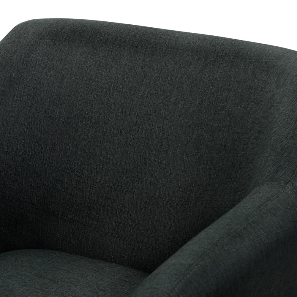 Artiss Armchair Tub Chair Charcoal Aston-Furniture &gt; Living Room-PEROZ Accessories