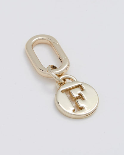Letter F Charm With Oval Hinge Ring Clip-Accessories-PEROZ Accessories