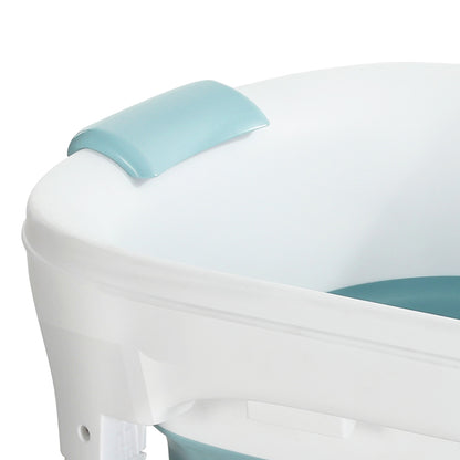 Weisshorn Foldable Bathtub Portable Folding Water Spa with Cover Plate 136x62cm-Furniture &gt; Bathroom &gt; Bathtubs-PEROZ Accessories