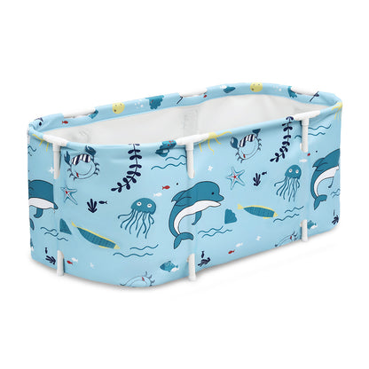 Weisshorn Foldable Bathtub PVC Spa Bucket Inflatable Cushion 114x62cm Blue-Outdoor Recreation &gt; Camping &gt; Portable Toilets &amp; Showers-PEROZ Accessories