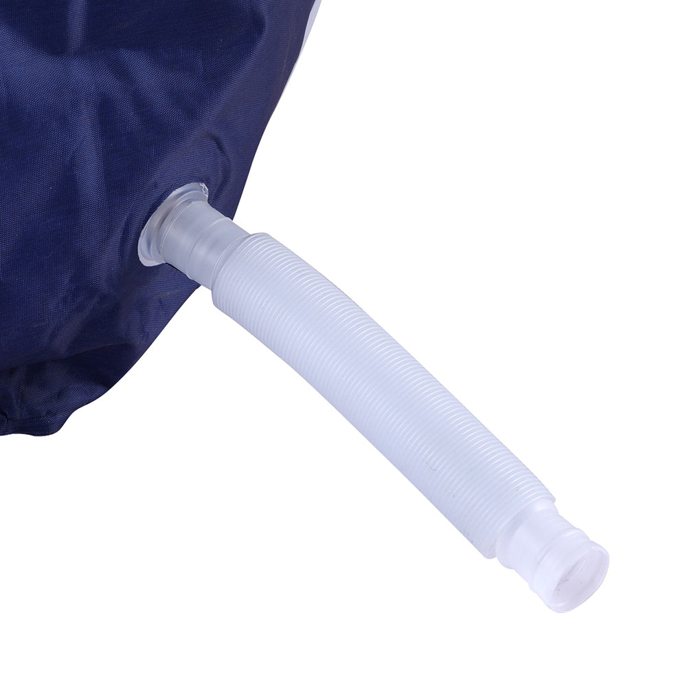 Weisshorn Foldable Bathtub PVC Spa Bucket Inflatable Cushion 114x62cm Navy Blue-Outdoor Recreation &gt; Camping &gt; Portable Toilets &amp; Showers-PEROZ Accessories