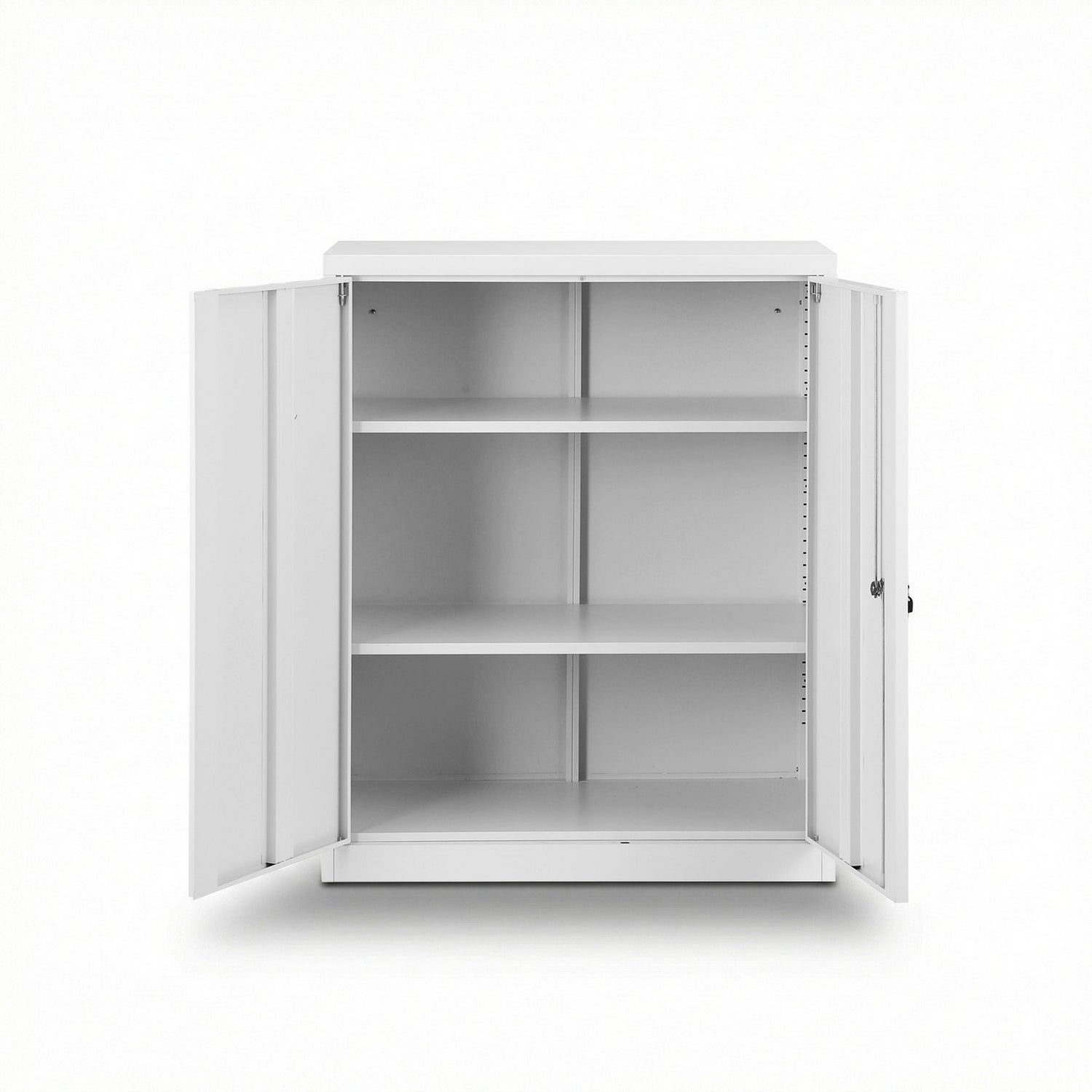 Artiss Steel Locker Cabinet Filing Mental Storage 3-Point Lock Adjustable Shelves White-Furniture > Office > Storage Cabinets-PEROZ Accessories