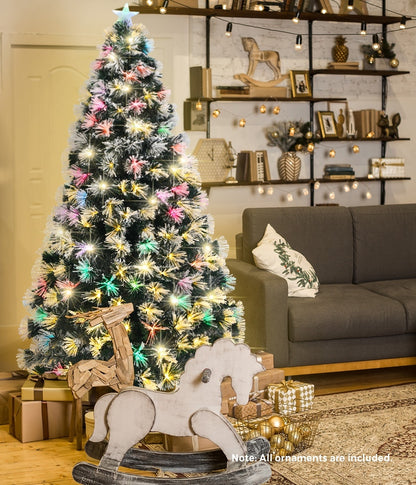 Mazam Christmas Tree 1.8M 6FT Fibre Optic Multi Colour LED Light-Christmas Tree-PEROZ Accessories