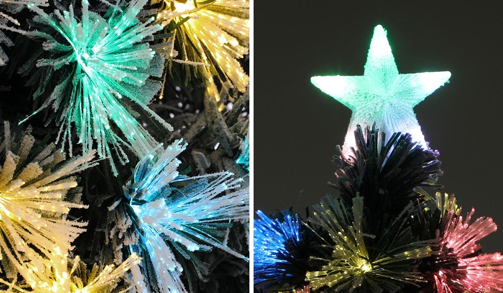 Mazam Christmas Tree 1.8M 6FT Fibre Optic Multi Colour LED Light-Christmas Tree-PEROZ Accessories