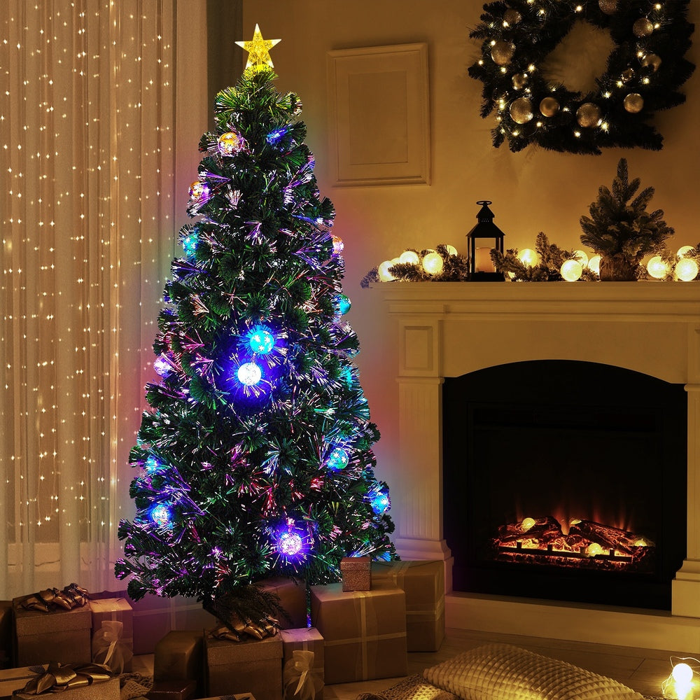 Tinseltown LED Christmas Tree 1.8M 6FT Fibre-optics Flash Lights-Christmas Tree-PEROZ Accessories
