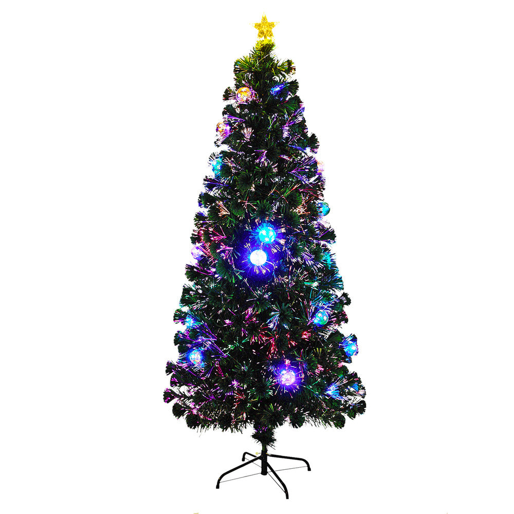 Tinseltown LED Christmas Tree 1.8M 6FT Fibre-optics Flash Lights-Christmas Tree-PEROZ Accessories