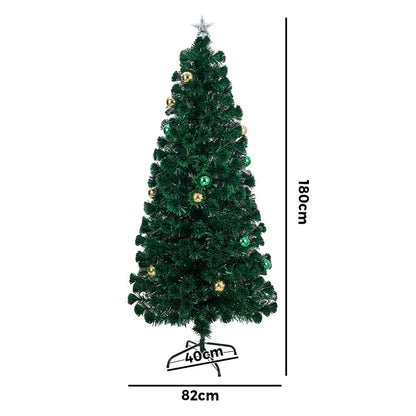 Tinseltown LED Christmas Tree 1.8M 6FT Fibre-optics Flash Lights-Christmas Tree-PEROZ Accessories