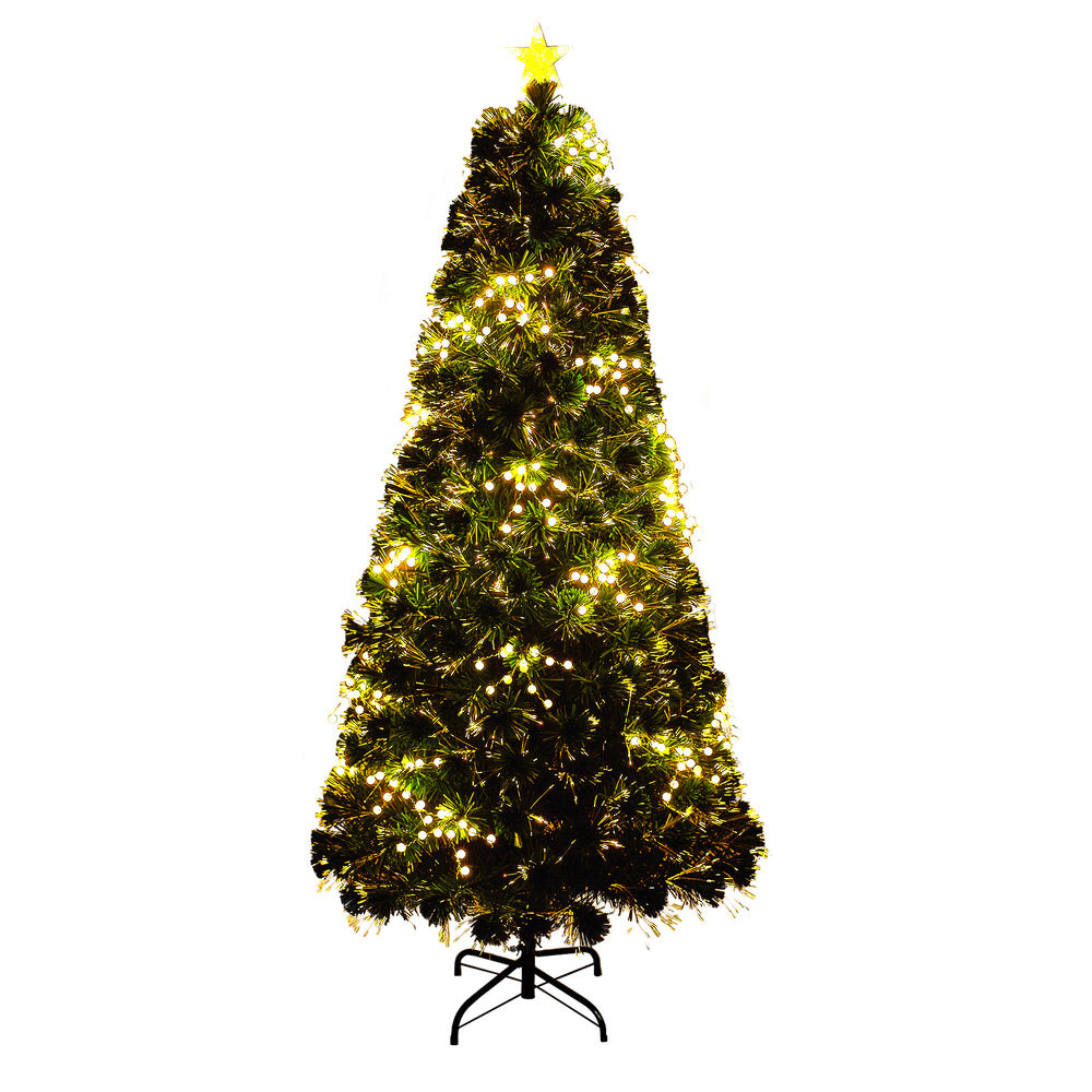 Tinseltown LED Christmas Tree 1.8M 6FT Fibre-optics Warm Lights-Christmas Tree-PEROZ Accessories