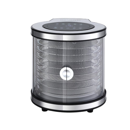 Devanti 8 Trays Food Dehydrator Stainless Steel Auto-Rotate 10 Programs 700W-Appliances > Kitchen Appliances > Food Dehydrators-PEROZ Accessories