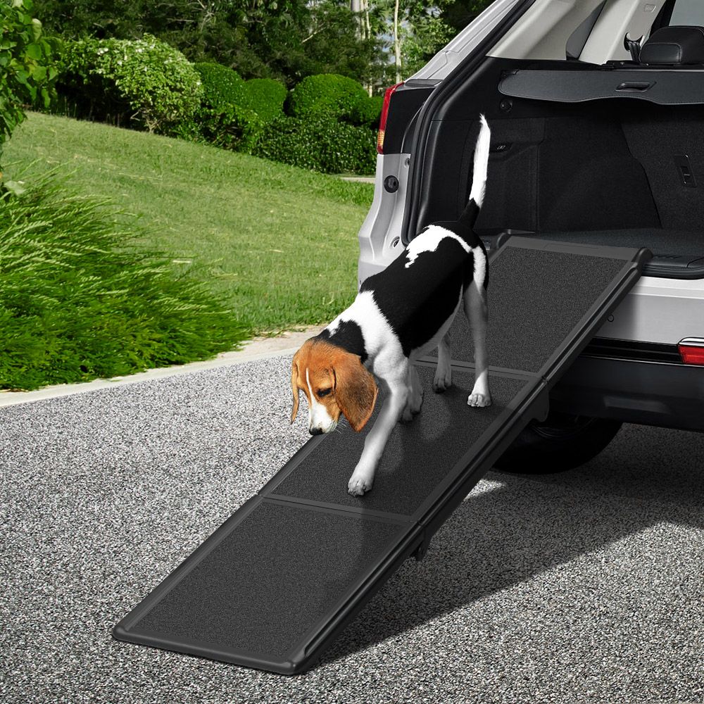 i.Pet Dog Ramp Pet Stairs Steps Car Travel SUV Ladder Foldable Portable Adjustable-Pet Care > Dog Supplies-PEROZ Accessories