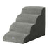 i.Pet Dog Ramp Steps Foam 4 Tier Pet Stairs For Bed Sofa Car Portable Indoor-Pet Care > Dog Supplies > Dog Steps & Ramps-PEROZ Accessories