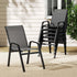 Gardeon 6PC Outdoor Dining Chairs Stackable Lounge Chair Patio Furniture Grey-Furniture > Outdoor > Outdoor Chairs-PEROZ Accessories