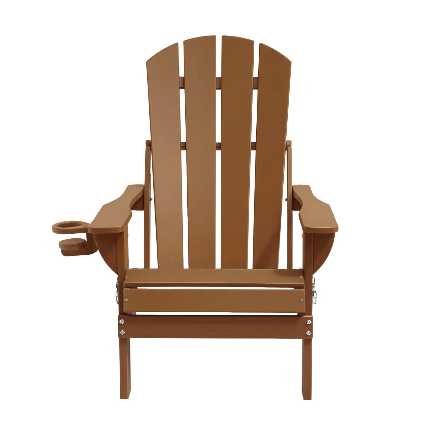Gardeon Outdoor Chairs Folding Adirondack Beach Chair HDPE Sun Lounge Patio Furniture Garden Brown-Furniture > Outdoor > Outdoor Chairs-PEROZ Accessories