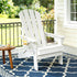 Gardeon Outdoor Chairs Folding Adirondack Beach Chair HDPE Sun Lounge Patio Furniture Garden White-Furniture > Outdoor > Outdoor Chairs-PEROZ Accessories