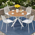 Gardeon 5PCS Outdoor Dining Set Table and Chairs Patio Garden Furniture Lattice-Furniture > Outdoor > Outdoor Dining Sets-PEROZ Accessories