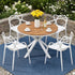 Gardeon 5PCS Outdoor Dining Set Table and Chairs Patio Garden Furniture Entwine-Furniture > Outdoor > Outdoor Dining Sets-PEROZ Accessories