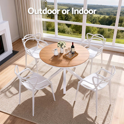 Gardeon 5PCS Outdoor Dining Set Table and Chairs Patio Garden Furniture Entwine-Furniture > Outdoor > Outdoor Dining Sets-PEROZ Accessories
