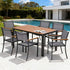Gardeon 7PCS Outdoor Dining Set Table and Chairs Patio Garden Furniture Bistro Set-Furniture > Outdoor > Outdoor Dining Sets-PEROZ Accessories