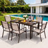 Gardeon 7PCS Outdoor Dining Set Patio Furniture Table and Chairs Garden Coffee-Furniture > Outdoor > Outdoor Dining Sets-PEROZ Accessories