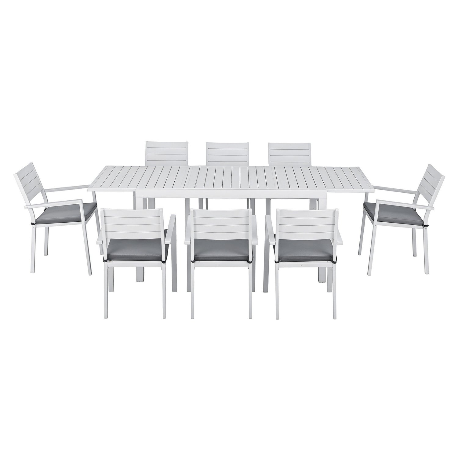 Gardeon Outdoor Dining Set 9PCS Aluminum Extendable Table Chairs Patio Furniture-Furniture > Outdoor > Outdoor Dining Sets-PEROZ Accessories