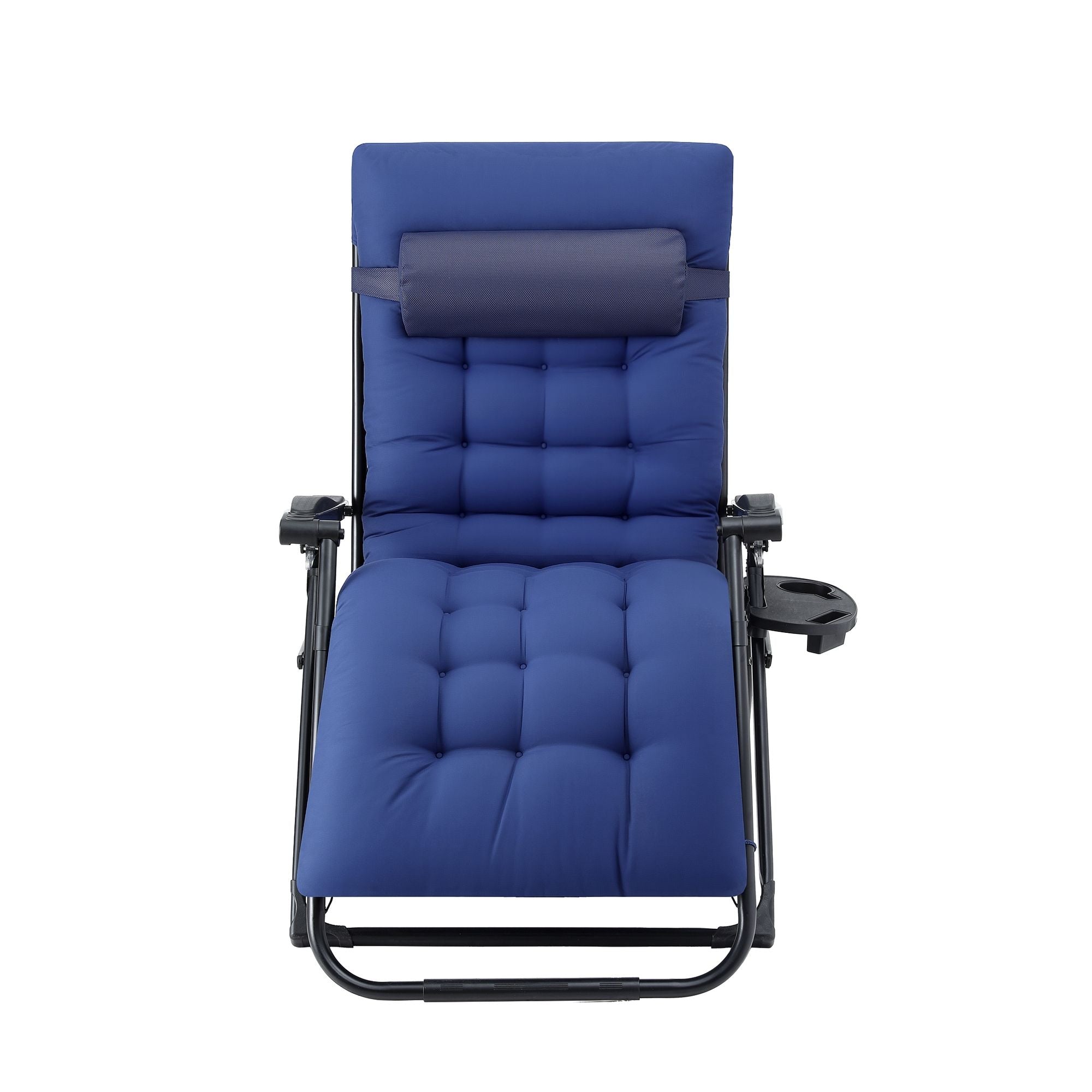 Gardeon Sun Lounge Lounger Folding Camping Zero Gravity Chair Outdoor Furniture XL Blue-Furniture > Outdoor > Outdoor Chairs-PEROZ Accessories