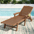 Gardeon Sun Lounge Lounger Beach Chair HDPE Patio Outdoor Furniture with Wheels Brown-Furniture > Outdoor > Outdoor Chairs-PEROZ Accessories