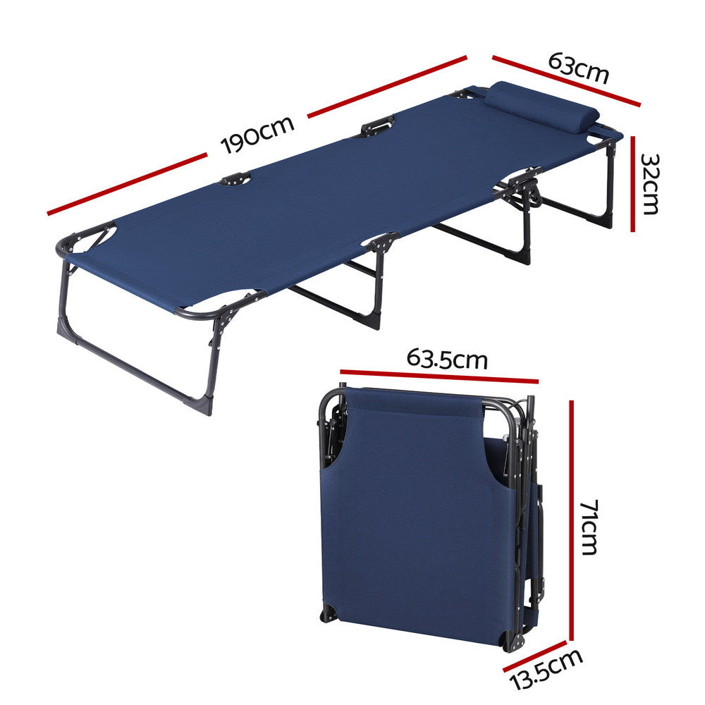 Gardeon Sun Lounger Folding Lounge Beach Chair Patio Outdoor Furniture-Furniture &gt; Outdoor &gt; Outdoor Chairs-PEROZ Accessories