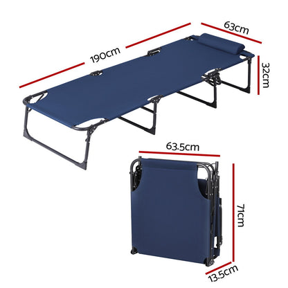 Gardeon Sun Lounger Folding Lounge Beach Chair Patio Outdoor Furniture-Furniture &gt; Outdoor &gt; Outdoor Chairs-PEROZ Accessories