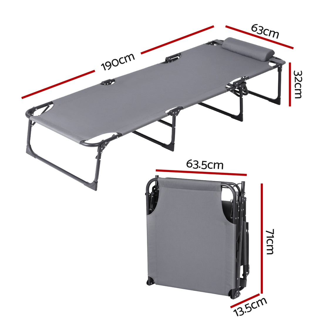 Gardeon Sun Lounger Folding Lounge Beach Chair Patio Outdoor Furniture-Furniture &gt; Outdoor &gt; Outdoor Sofas &amp; Lounge Sets-PEROZ Accessories