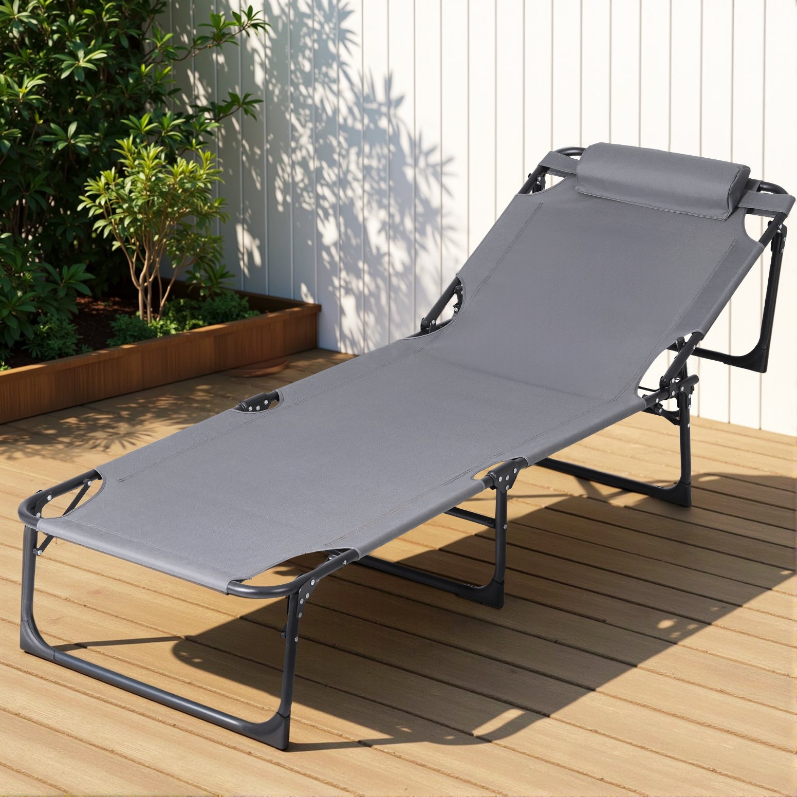 Gardeon Sun Lounger Folding Lounge Beach Chair Patio Outdoor Furniture-Furniture &gt; Outdoor &gt; Outdoor Sofas &amp; Lounge Sets-PEROZ Accessories