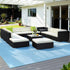 Gardeon 13-Piece Outdoor Sofa Set Wicker Couch Lounge Setting Cover-Outdoor Sofa Sets-PEROZ Accessories