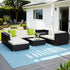 Gardeon 9-Piece Outdoor Sofa Set Wicker Couch Lounge Setting Cover-Outdoor Sofa Sets-PEROZ Accessories