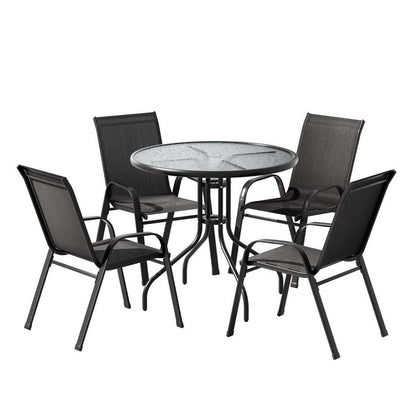 Gardeon Outdoor Dining Set Table and Chairs Patio Garden Furniture Bistro Set-Furniture &gt; Outdoor &gt; Outdoor Dining Sets-PEROZ Accessories