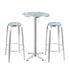 Gardeon 3-Piece Outdoor Bar Set Bistro Table Stools Adjustable Round Cafe-Outdoor Bar Sets-PEROZ Accessories