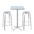 Gardeon 3-Piece Outdoor Bar Set Bistro Table Stools Adjustable Square Cafe-Outdoor Bar Sets-PEROZ Accessories