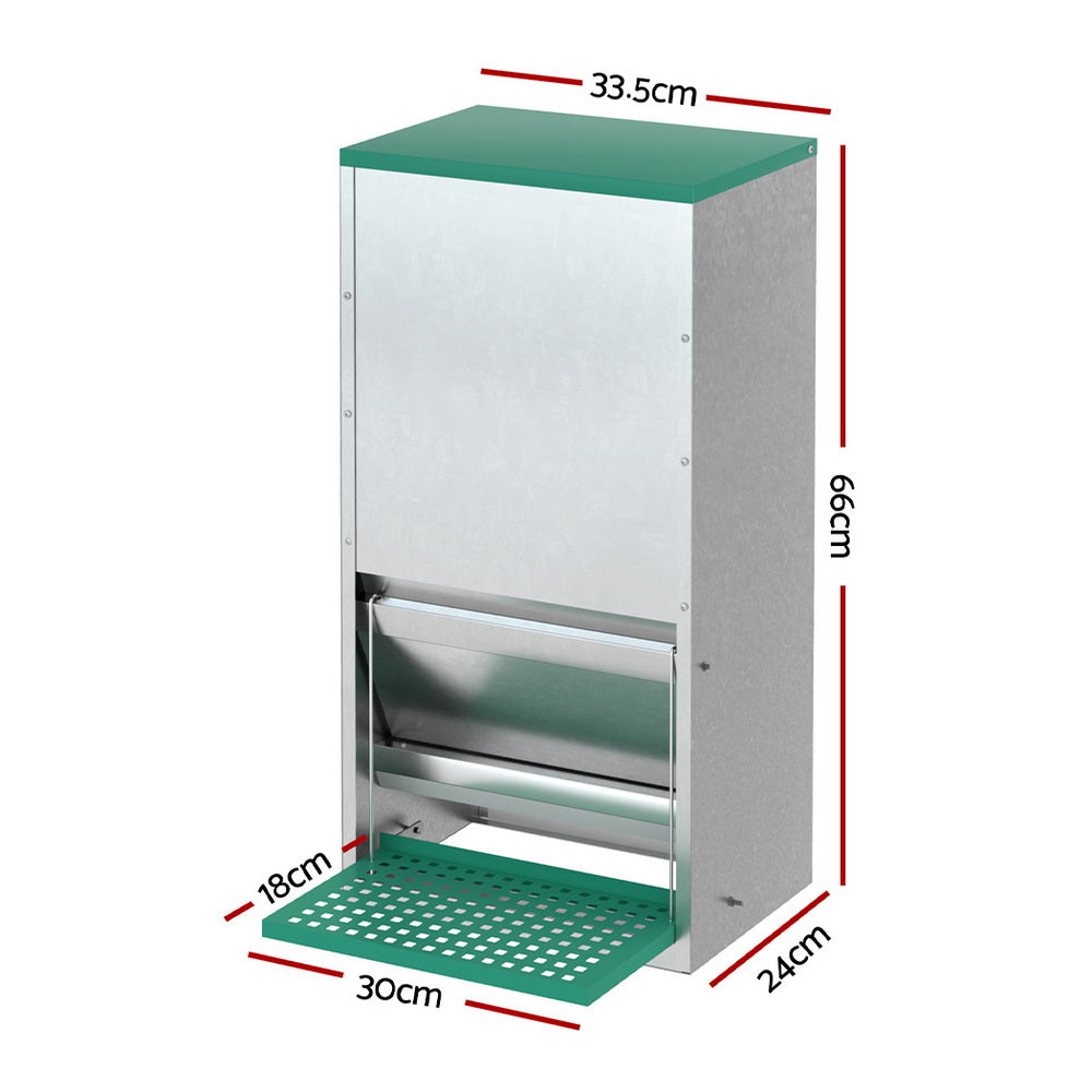 Giantz Automatic Chicken Feeder Port Coop Chick Poultry Treadle Self Opening-Pet Care &gt; Farm Supplies &gt; Farm Equipment-PEROZ Accessories