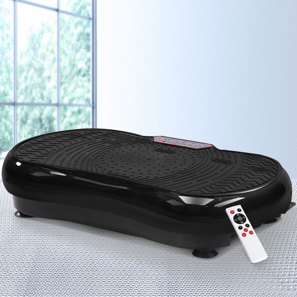 Everfit Vibration Machine Platform Vibrator Resistance Rope Home Fitness Black-Sports &amp; Fitness > Fitness Accessories-PEROZ Accessories