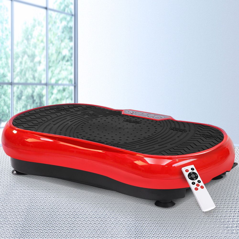 Everfit Vibration Machine Platform Vibrator Resistance Rope Home Fitness Red-Sports &amp; Fitness > Fitness Accessories-PEROZ Accessories