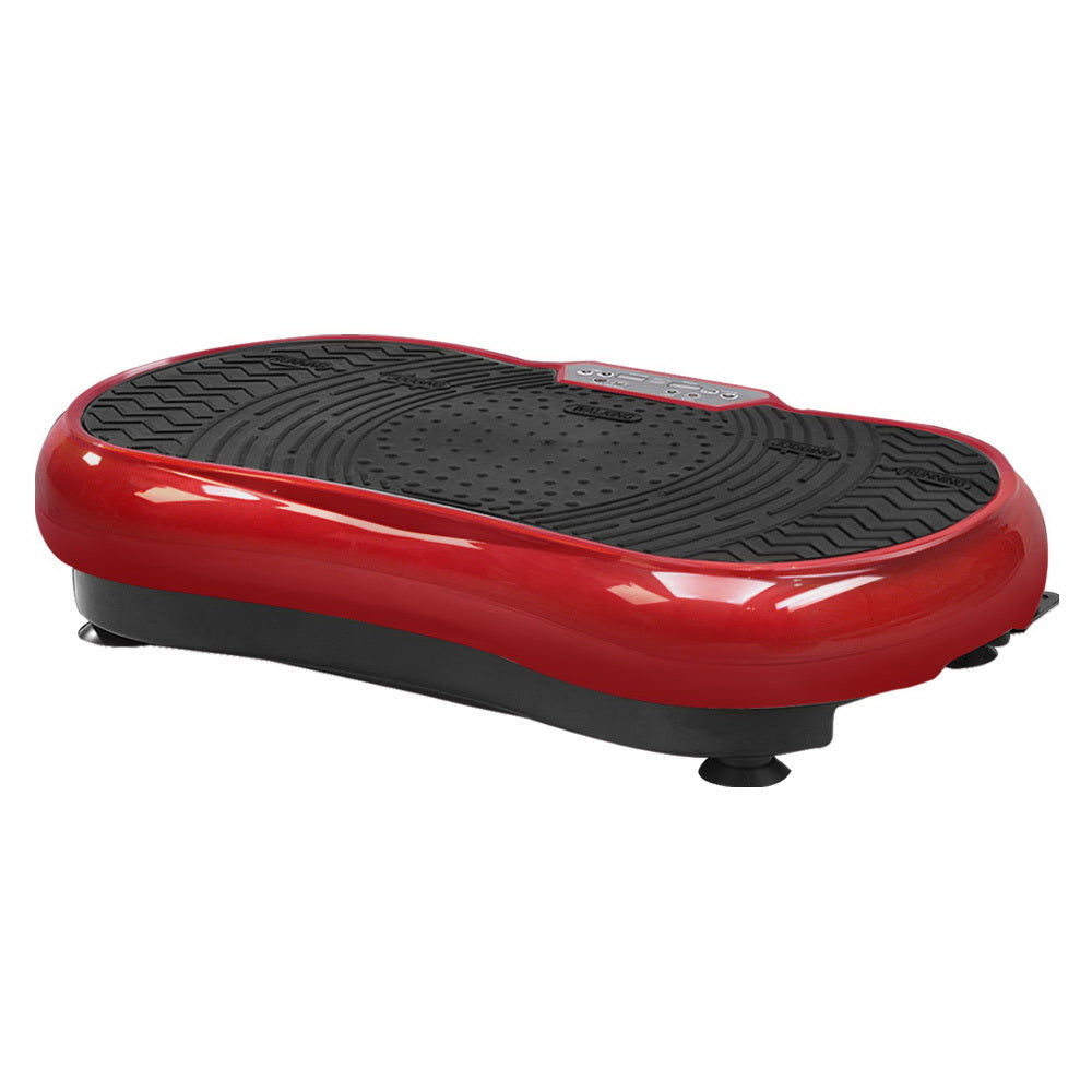 Everfit Vibration Machine Platform Resistance Rope Home Fitness Dark Red-Sports &amp; Fitness &gt; Fitness Accessories-PEROZ Accessories